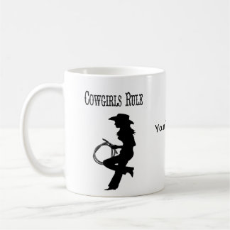 Taza de café de la regla de las vaqueras
