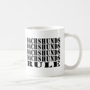 taza de café de la regla de los dachshunds