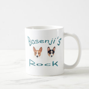 taza de café de la roca de los basenjis