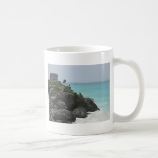 Taza de café de la ruina de Tulum
