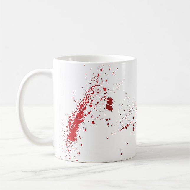 Taza de café de la salpicadura de la sangre (Izquierda)