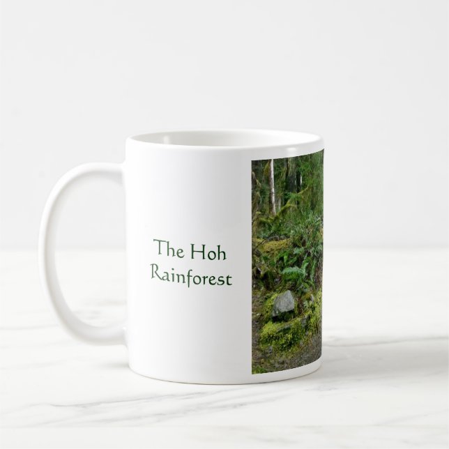 Taza de café "de la selva tropical de Hoh" (Izquierda)
