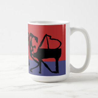 Taza de café de la sesión del jazz de Jammin