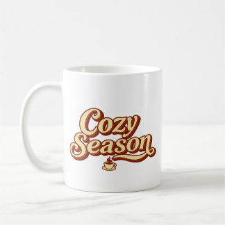 Taza de café de la temporada acogedora de otoño