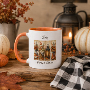 Taza de café de la temporada de calabazas estilo g