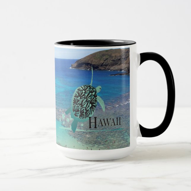 Taza de café de la tortuga de Hawaii (Derecha)