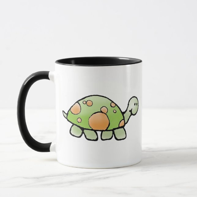 Taza de café de la tortuga - personalizable del (Izquierda)