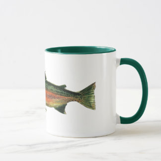 Taza de café de la trucha de trucha arco iris