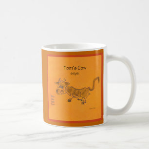 Taza de café de la vaca de Tom