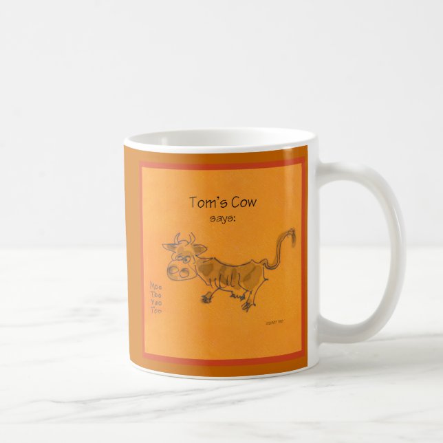 Taza de café de la vaca de Tom (Derecha)