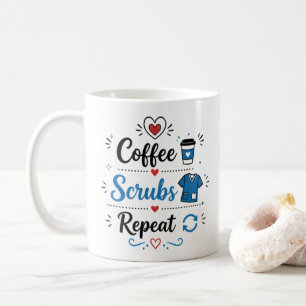 Taza de café de la vida de enfermera Regalo divert