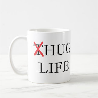 Taza de café de la vida del abrazo de la parodia