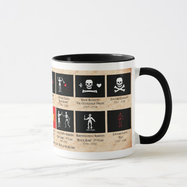 Taza de café de las banderas de pirata (Derecha)