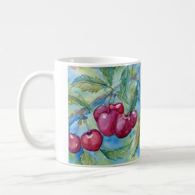 Taza de café de las "cerezas dulces" (Izquierda)