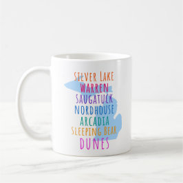 Taza de café de las dunas de arena de Michigan Mit
