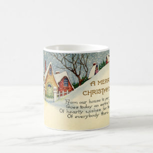 Taza de café de las Felices Navidad de la