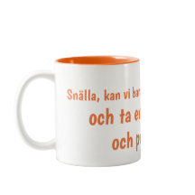 Taza de café de las negociaciones de paz
