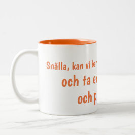 Taza de café de las negociaciones de paz