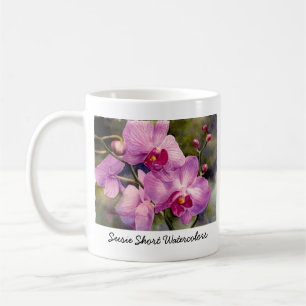 Taza de café de las orquídeas