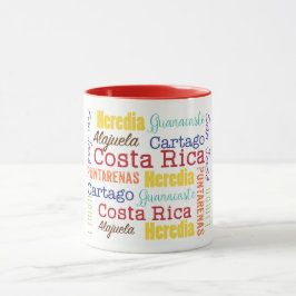 Taza de café de las provincias de Costa Rica