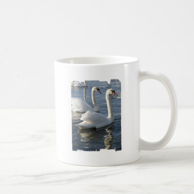 Taza de café de las reflexiones del cisne (Derecha)