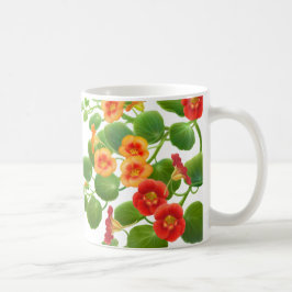Taza de café de las vides de la capuchina
