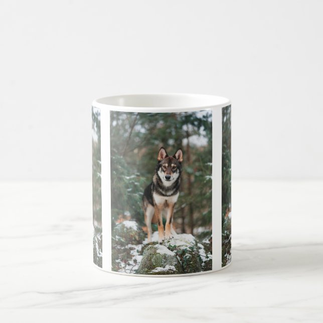 Taza de café de lobo perro (Centro)