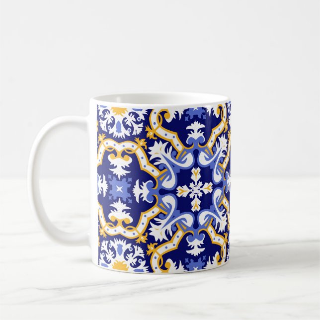 Taza De Café 💙 💛 de los Azulejos (Izquierda)