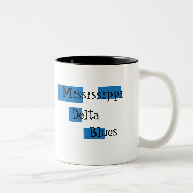 Taza de café de los azules del delta de (Derecha)