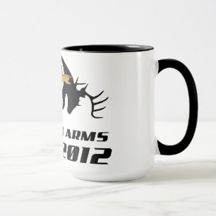 Taza de café de los brazos de LHR que se divierte