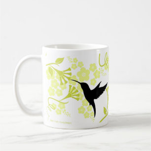 Taza de café de los colibríes