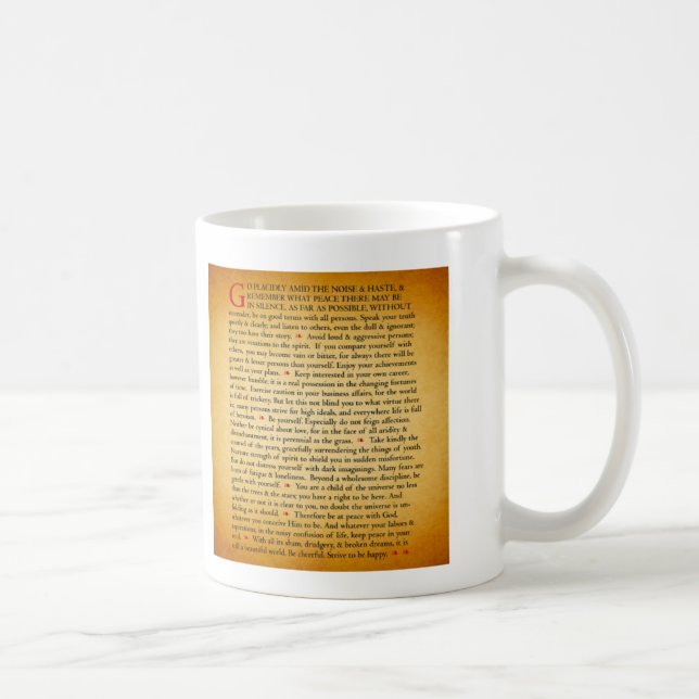 Taza de café de los desiderátums (Derecha)