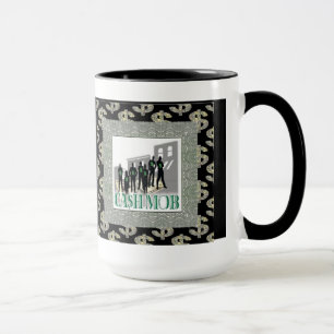 Taza de café de los dinerales de la multitud del
