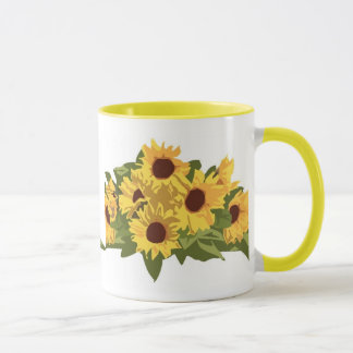 Taza de café de los girasoles del KRW