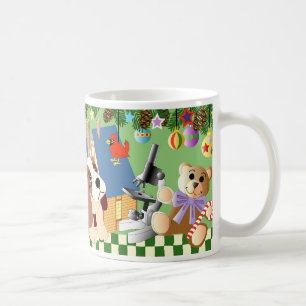 Taza de café de los juguetes del navidad