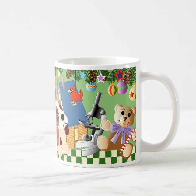 Taza de café de los juguetes del navidad (Derecha)