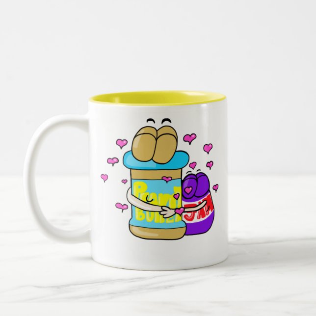 Taza de café de los mejores amigos de Pb&j (Izquierda)