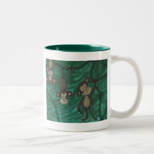 Taza de café de los monos
