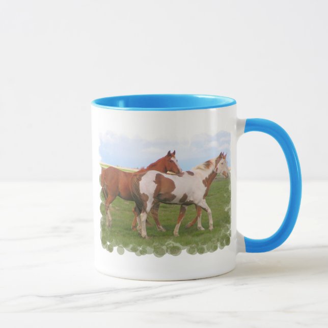 Taza de café de los pares del caballo (Derecha)