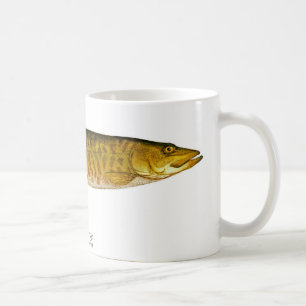 Taza de café de los pescados del Muskellunge