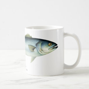 Taza de café de los pescados del pomátomo