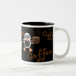 Taza de café de los pingüinos