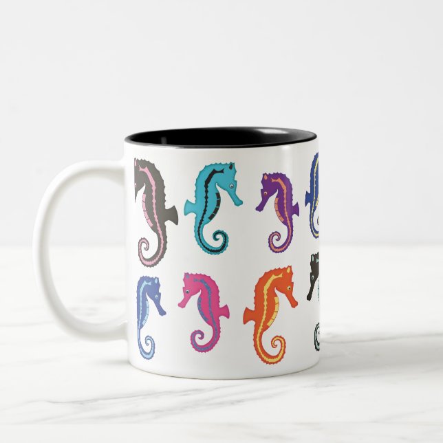Taza de café de los Seahorses de las porciones O (Izquierda)