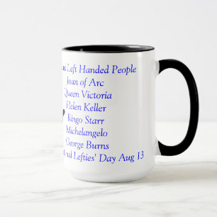 Taza de café de los zurdos solamente