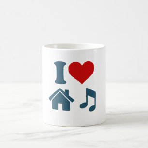 taza de café de Love House Music   Regalos de Ibi