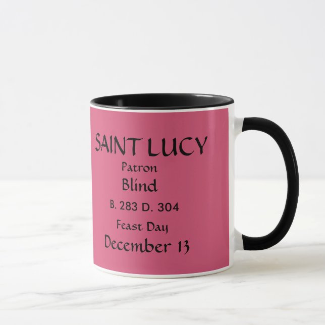 Taza de café de Lucy del santo (Derecha)
