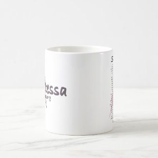 Taza de café de lujo de Tessa del equipo