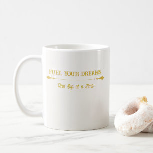 Taza de café de lujo marfil dorado