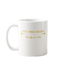 Taza de café de lujo marfil dorado