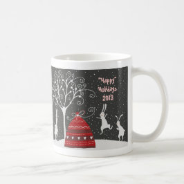 Taza de café de lúpulo de los días de fiesta del